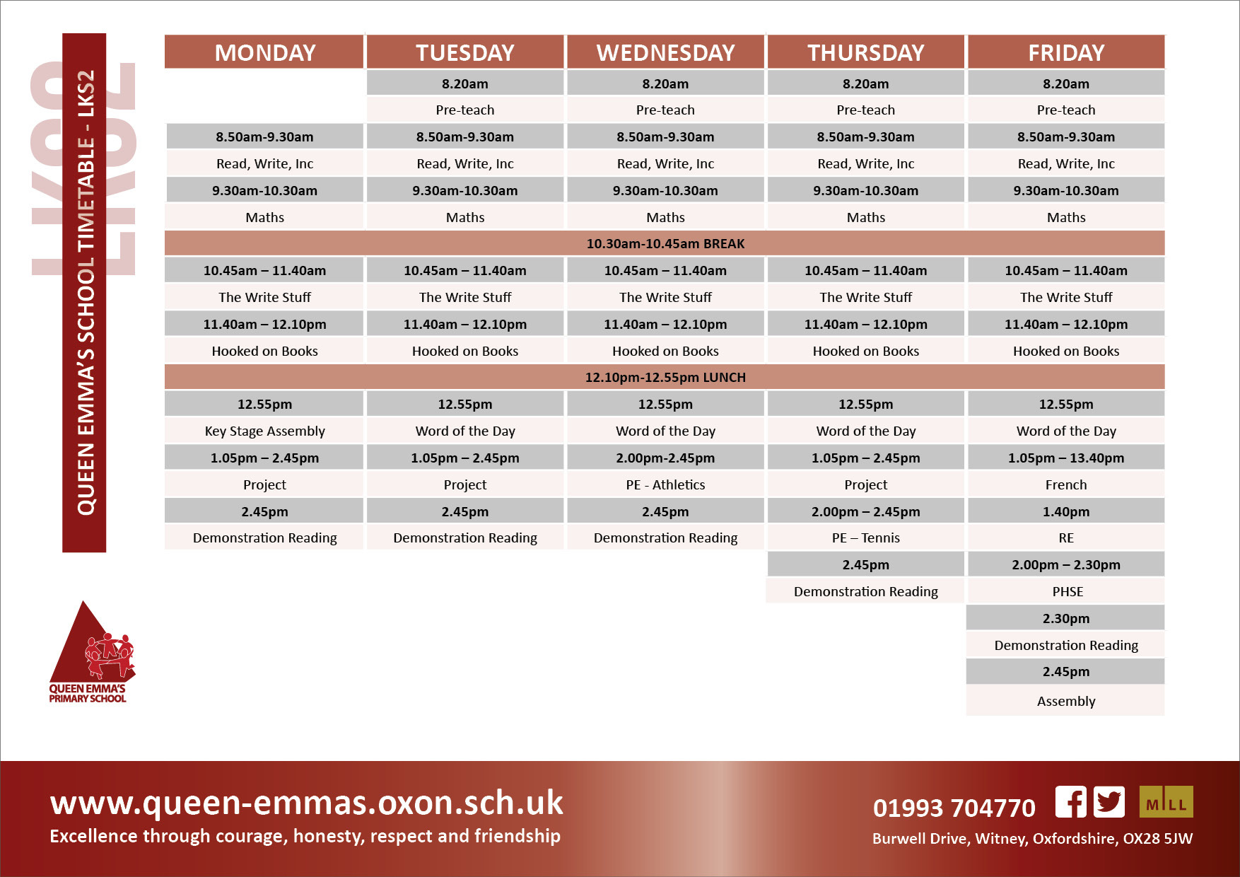 Qep timetables 0521 lks2